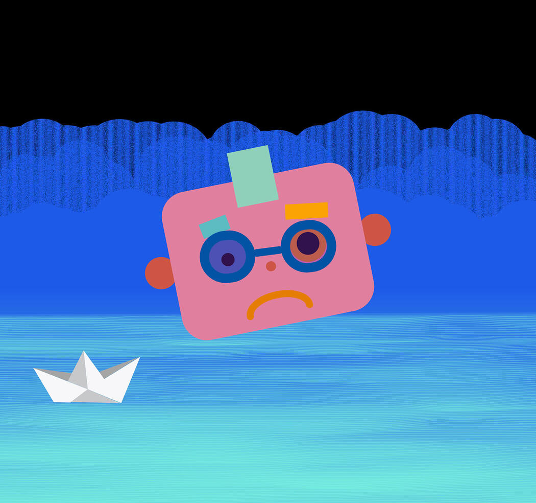 Cover image of the Sailobots NFT collection by Sturec featuring unique digital artworks with animations, coding, and design